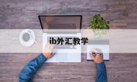 ib外汇教学(ib外汇经纪人百科)